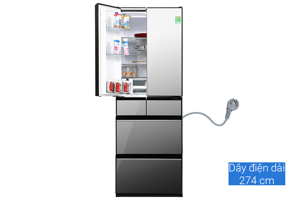 Tủ lạnh Hitachi Inverter 540 lít Multi Door R-HW540RV(X) Màu Trắng