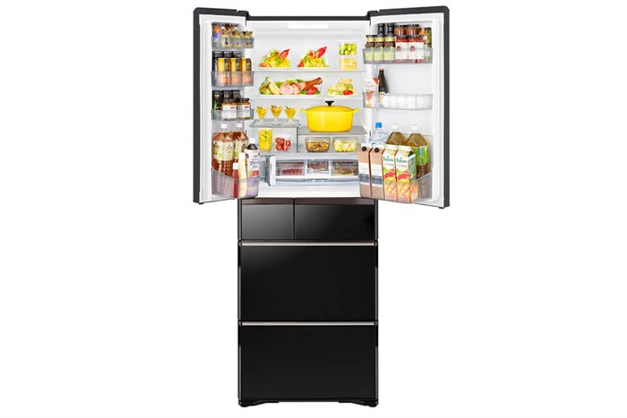 Tủ lạnh Hitachi Inverter 615 lít Multi Door R-WX620KV Màu Đen