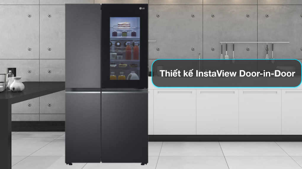 Tủ lạnh LG Inverter 655 lít Side By Side InstaView Door-in-Door GR-Q257MC - Thiết kế