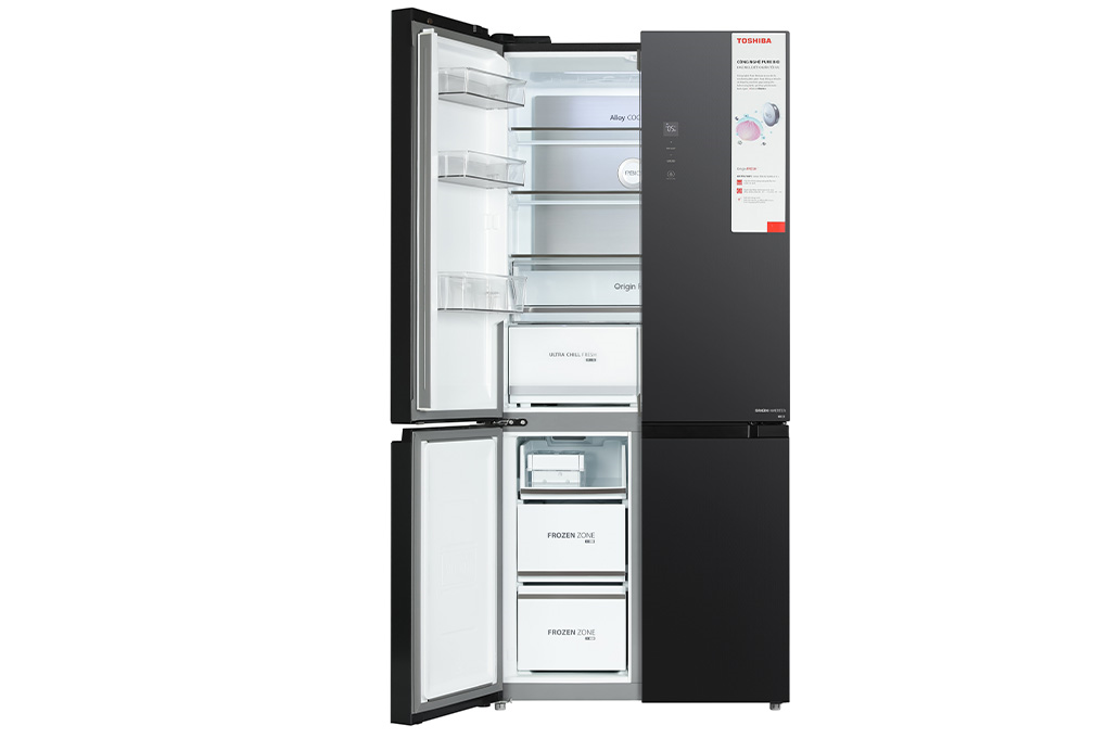 Tủ lạnh Toshiba Inverter 515 lít Multi Door GR-RF670WI-PGV(A9)-BG Màu Xám đậm