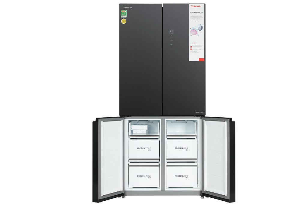 Tủ lạnh Toshiba Inverter 515 lít Multi Door GR-RF670WI-PGV(A9)-BG Màu Xám đậm