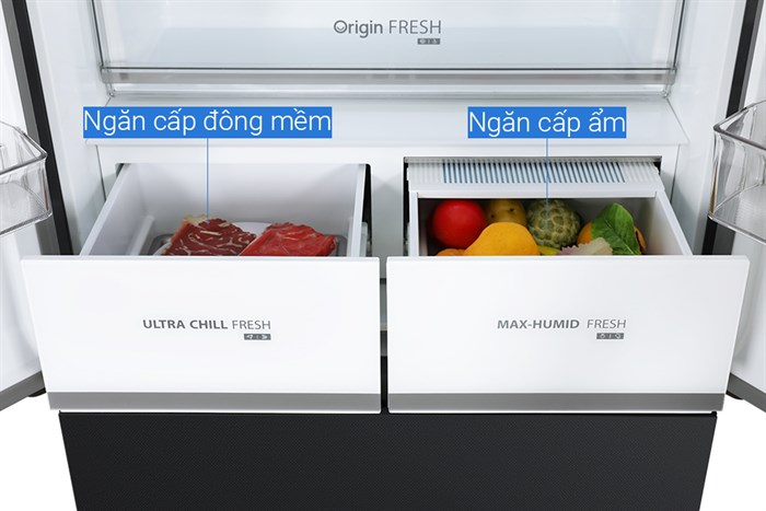 Tủ lạnh Toshiba Inverter 515 lít Multi Door GR-RF669WI-PGV(A9)-BG Màu Xám đậm