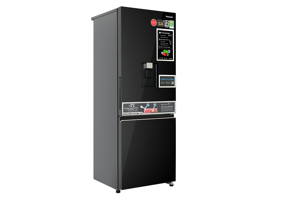 Tủ lạnh Panasonic Inverter 300 lít NR-BV331WGKV Màu Đen