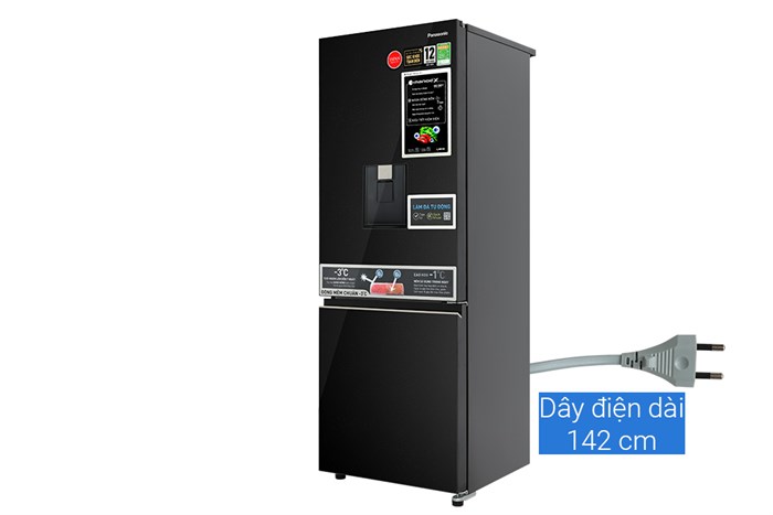 Tủ lạnh Panasonic Inverter 300 lít NR-BV331WGKV Màu Đen