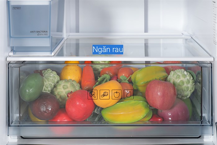 Tủ lạnh Panasonic Inverter 300 lít NR-BV331WGKV Màu Đen