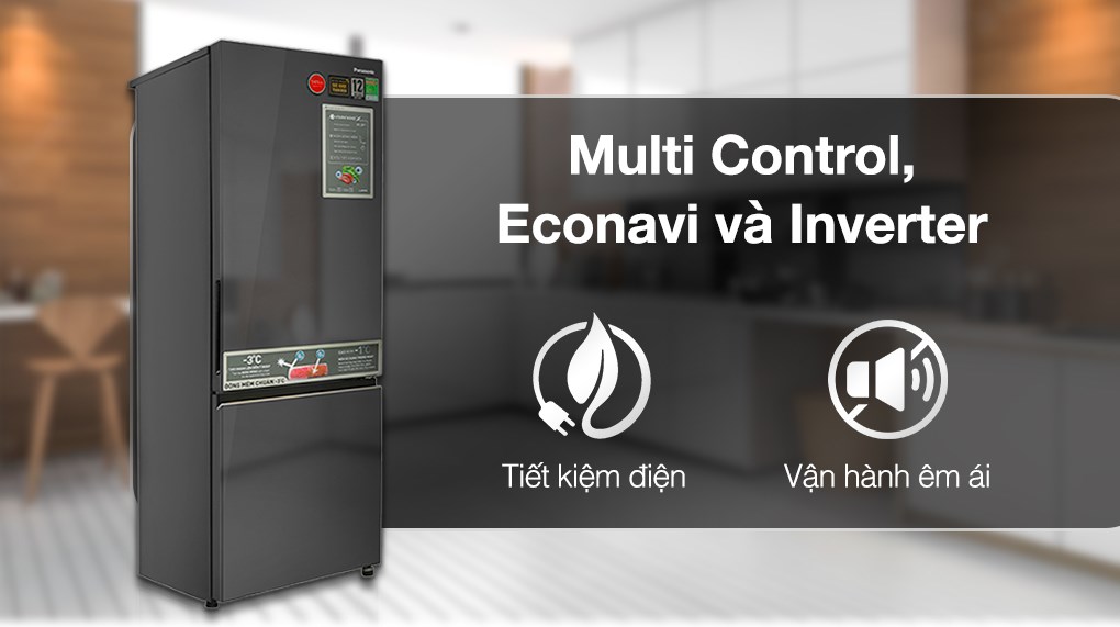 Tủ lạnh Panasonic Inverter 325 lít NR-BC361VGMV