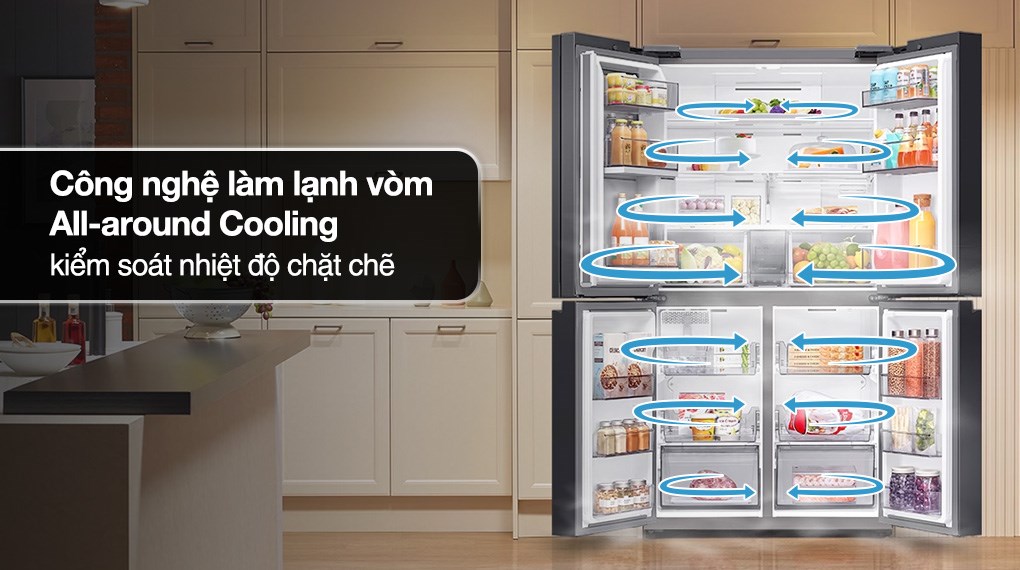 Tủ lạnh Samsung Inverter 648 lít Multi Door RF59C766FB1/SV