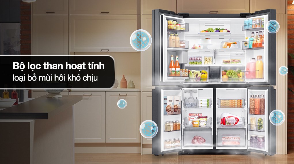 Tủ lạnh Samsung Inverter 648 lít Multi Door RF59C766FB1/SV
