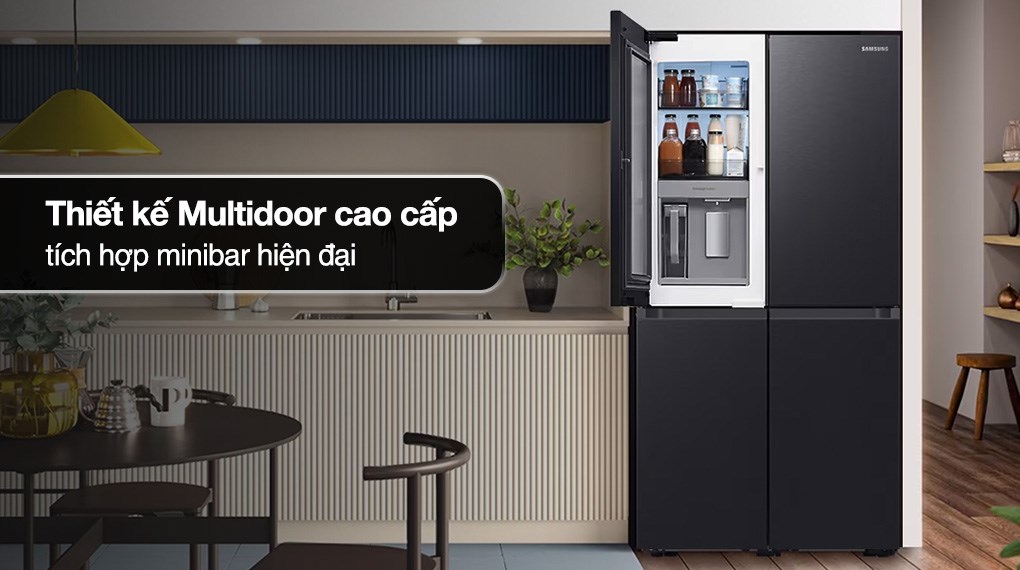 Tủ lạnh Samsung Inverter 648 lít Multi Door RF59C766FB1/SV