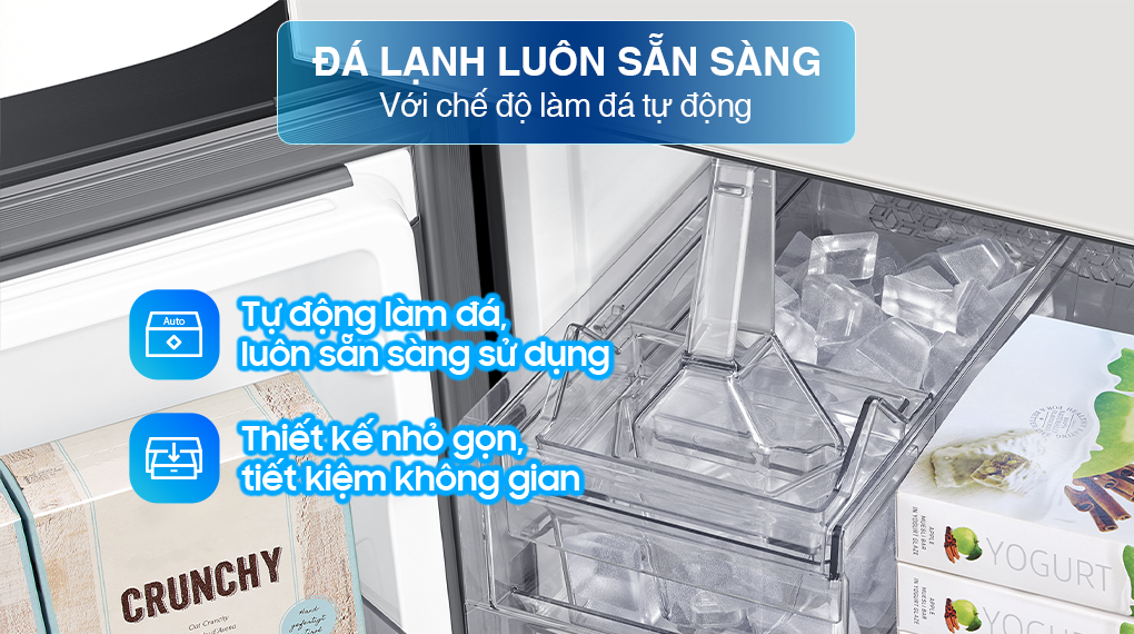 Tủ lạnh Samsung Inverter 648 lít Multi Door Bespoke Door-in-Door RF59CB66F8S/SV