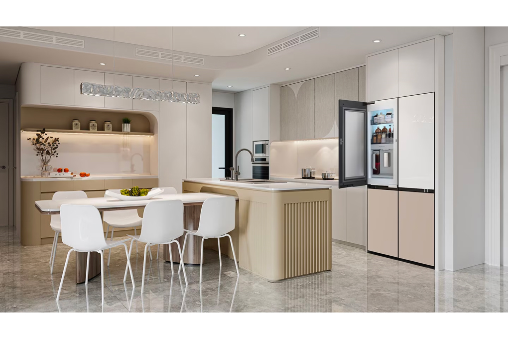 Tủ lạnh Samsung Inverter 648 lít Multi Door Bespoke Door-in-Door RF59CB66F8S/SV Màu Trắng