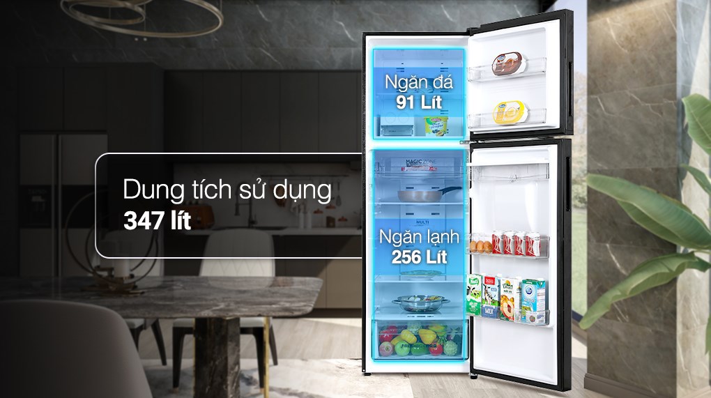 Tủ lạnh Aqua Inverter 347 lít AQR-T400FA(WFB)