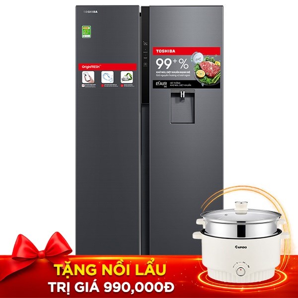 Toshiba Inverter 596 lít GR-RS775WI-PMV(06)-MG