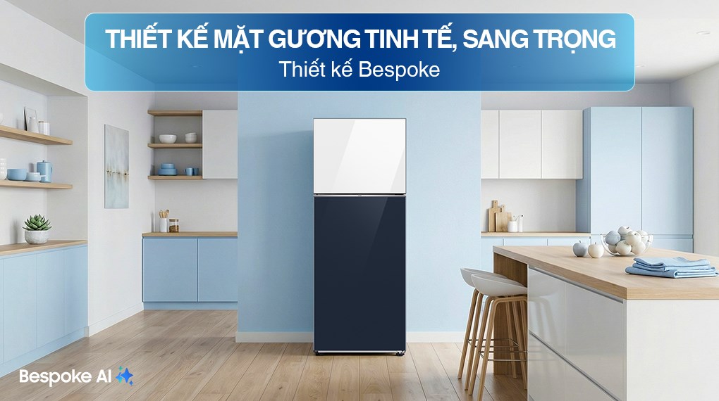 Tủ lạnh Samsung Inverter 460 lít Bespoke RT47CB66868ASV