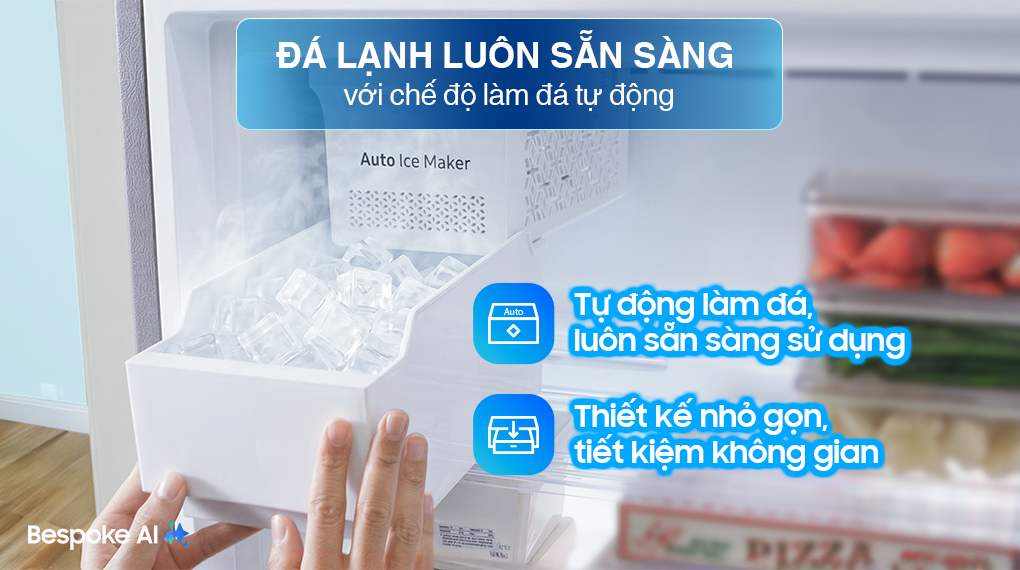 Tủ lạnh Samsung Inverter 406 lít Bespoke RT42CB6784C3SV