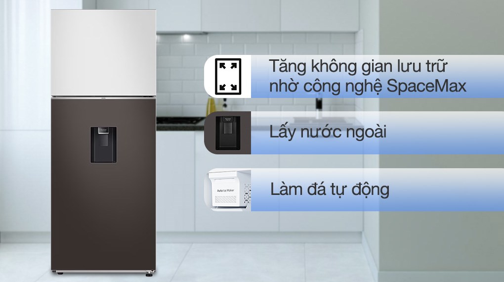 Tủ lạnh Samsung Inverter 406 lít Bespoke RT42CB6784C3SV
