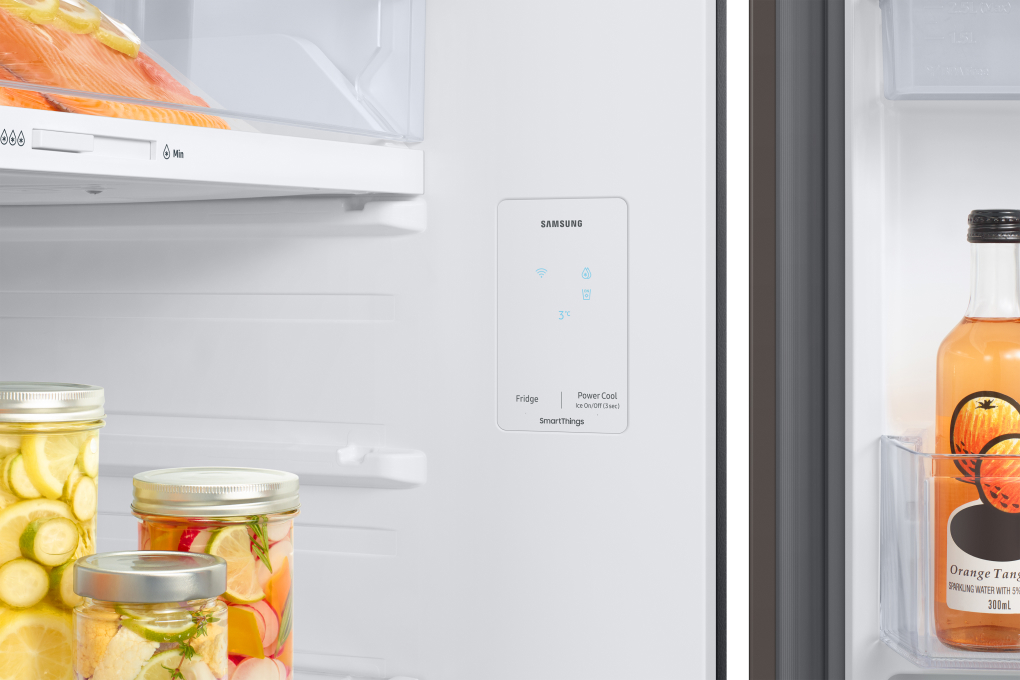 Tủ lạnh Samsung Inverter 406 lít Bespoke RT42CB6784C3SV Màu Trắng - Nâu