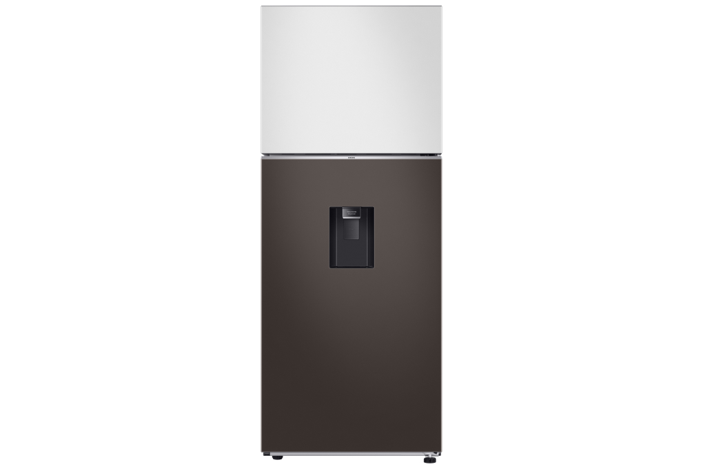 Tủ lạnh Samsung Inverter 406 lít Bespoke RT42CB6784C3SV Màu Trắng - Nâu
