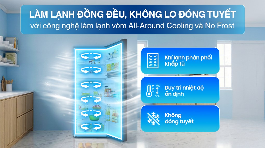 Tủ lạnh Samsung Inverter 406 lít RT42CG6584B1SV