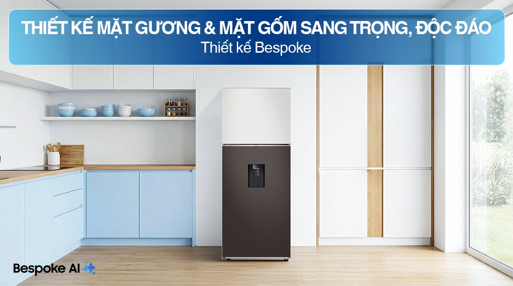 Tủ lạnh Samsung Inverter 382 lít Bespoke RT38CB6784C3SV