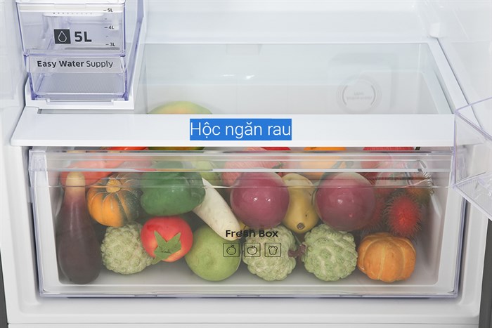 Tủ lạnh Samsung Inverter 382 lít Bespoke RT38CB6784C3SV Màu Trắng - Nâu