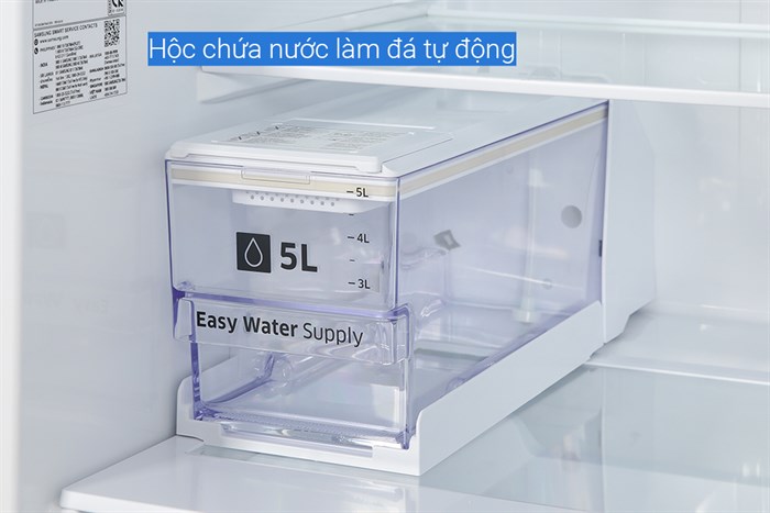 Tủ lạnh Samsung Inverter 382 lít Bespoke RT38CB6784C3SV Màu Trắng - Nâu