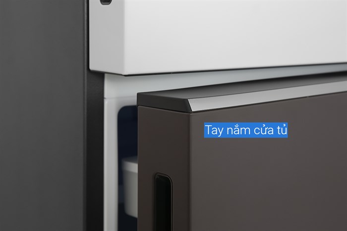 Tủ lạnh Samsung Inverter 382 lít Bespoke RT38CB6784C3SV Màu Trắng - Nâu