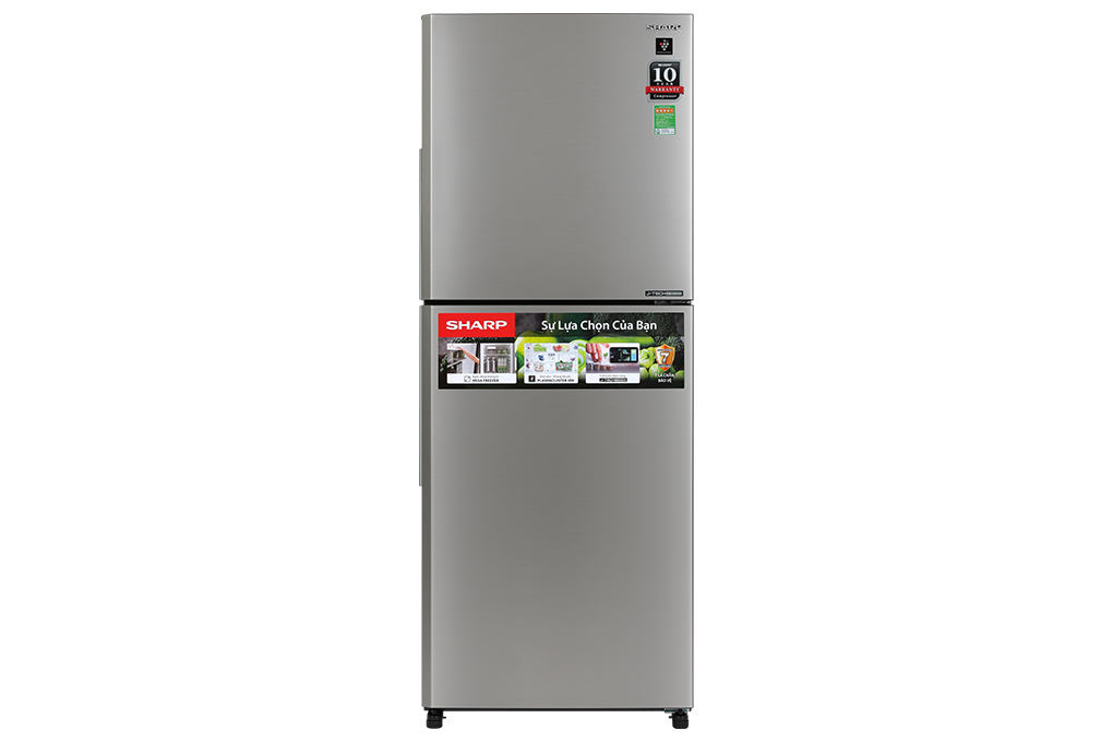 Tủ lạnh Sharp Inverter 330 lít SJ-XP352AE-SL Màu Xám
