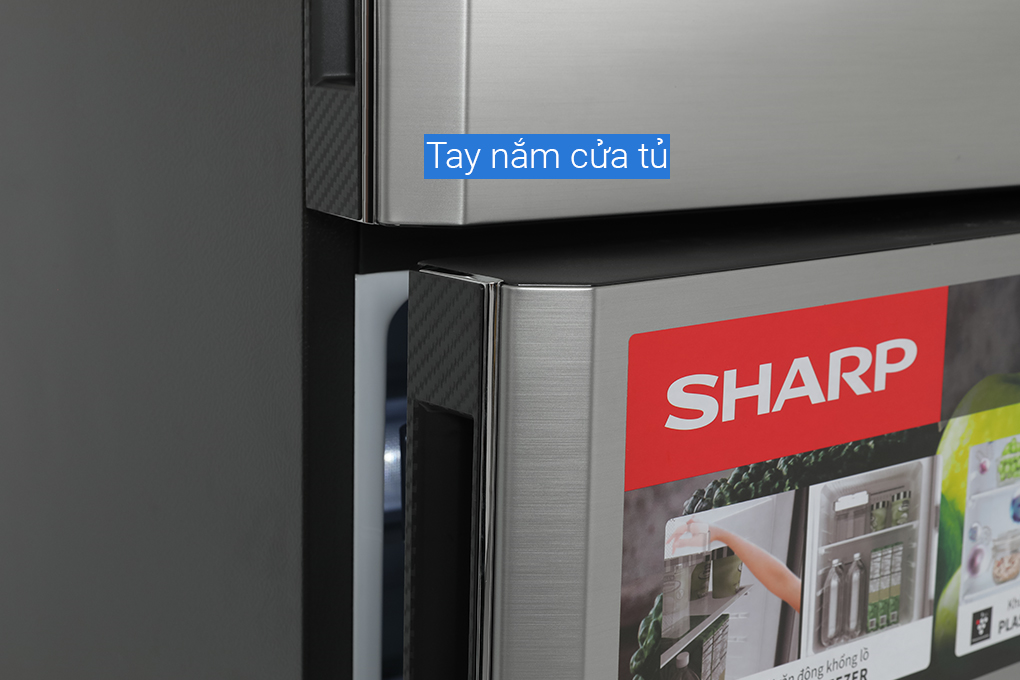 Tủ lạnh Sharp Inverter 330 lít SJ-XP352AE-SL Màu Xám