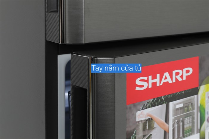 Tủ lạnh Sharp Inverter 360 lít SJ-XP382AE-DS Màu Đen - Xám