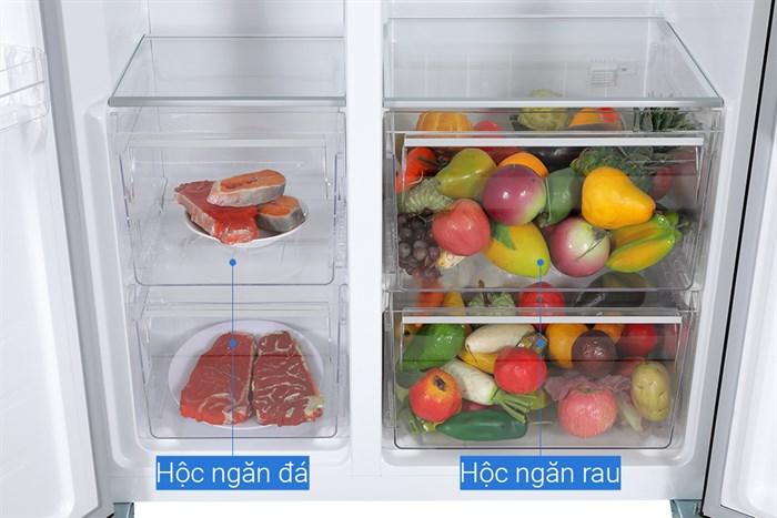 Tủ lạnh Sharp Inverter 442 lít Side By Side SJ-SBX440VG-BK Màu Đen