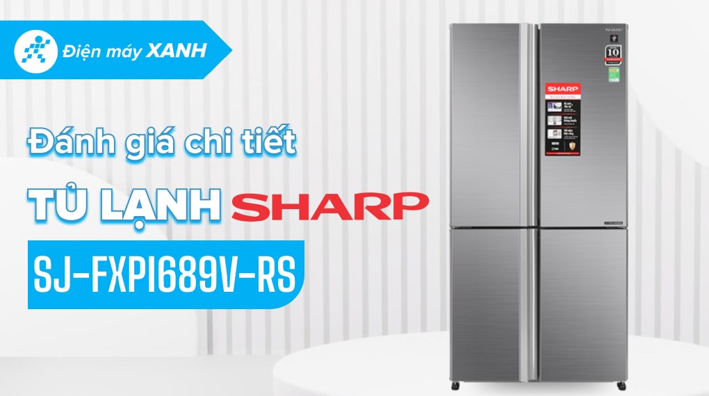 Tủ lạnh Sharp Inverter 607 lít Multi Door SJ-FXPI689V-RS