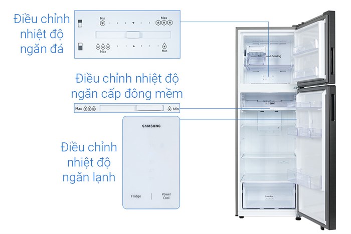 Tủ lạnh Samsung Inverter 348 lít RT35CG5424B1SV Màu Đen