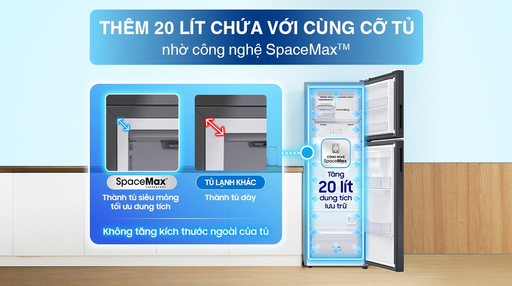Tủ lạnh Samsung Inverter 345 lít RT35CG5544B1SV