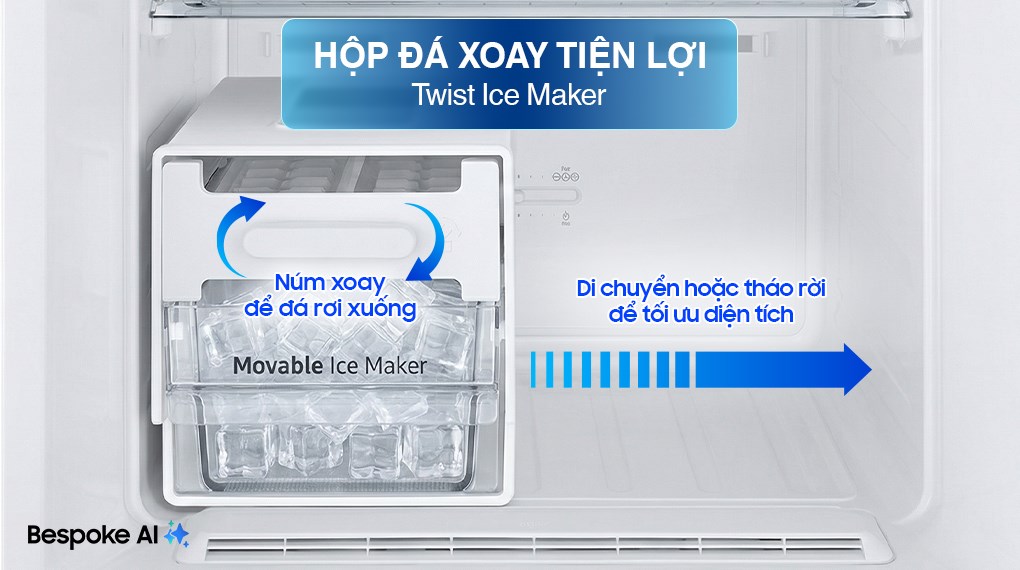 Tủ lạnh Samsung Inverter 305 lít Bespoke RT31CB56248ASV