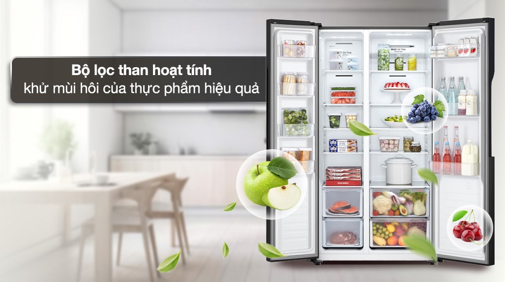Tủ lạnh LG Inverter 519 lít Side By Side GR-B256BL