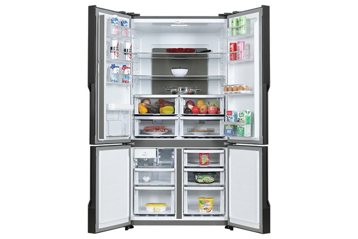 Tủ Lạnh Electrolux Inverter 562 lít Multi Door EQE5660A-B Màu Đen