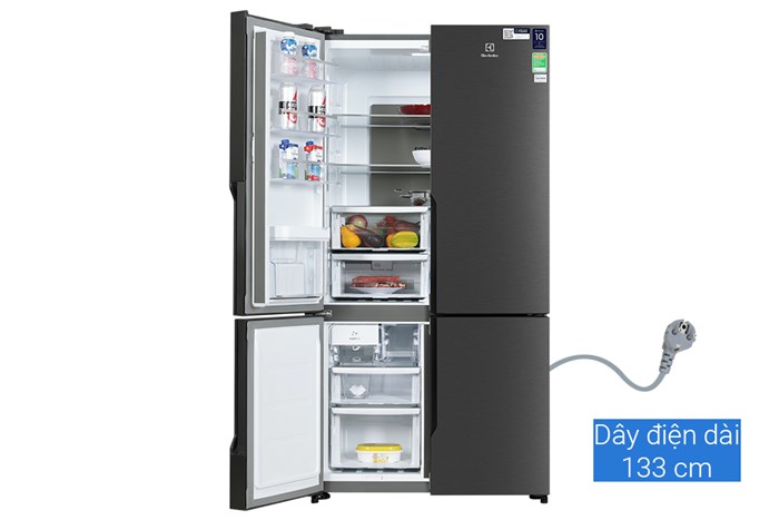 Tủ Lạnh Electrolux Inverter 562 lít Multi Door EQE5660A-B Màu Đen