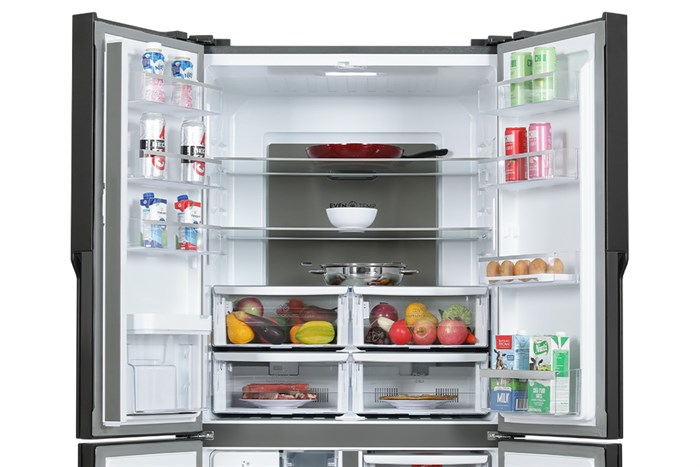 Tủ Lạnh Electrolux Inverter 562 lít Multi Door EQE5660A-B Màu Đen