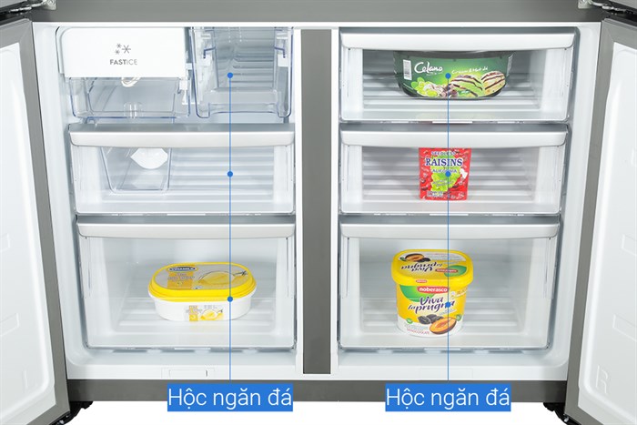 Tủ Lạnh Electrolux Inverter 562 lít Multi Door EQE5660A-B Màu Đen