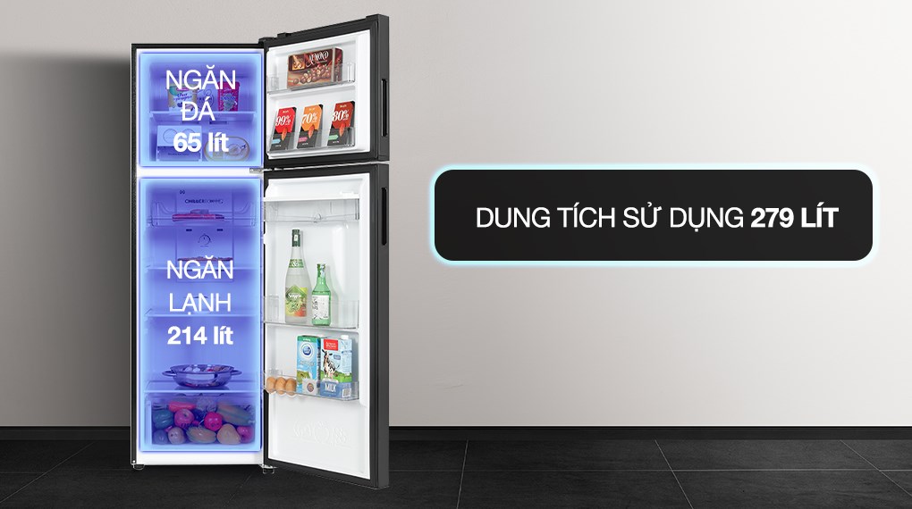 Tủ lạnh Aqua Inverter 279 lít AQR-T300FA(WFB)