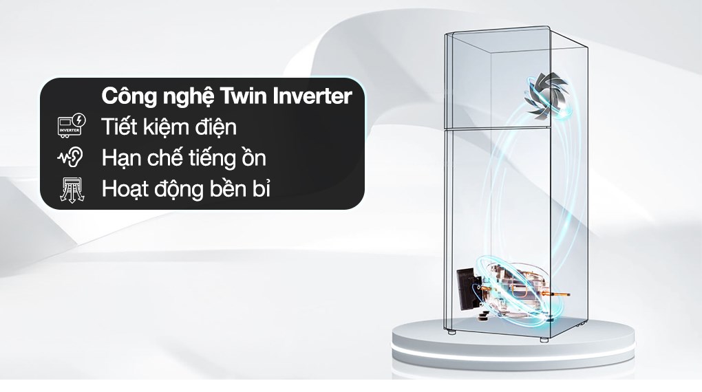 Tủ lạnh Aqua Inverter 279 lít AQR-T300FA(WFB)