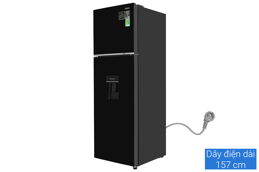 Tủ lạnh Aqua Inverter 279 lít AQR-T300FA(WFB) Màu Đen