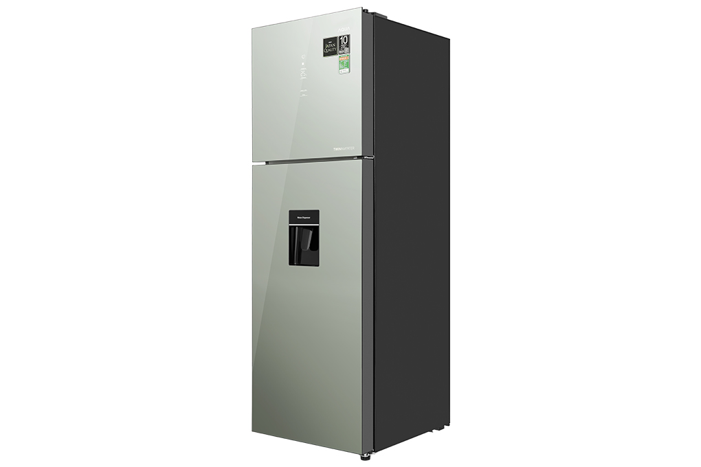 Tủ lạnh Aqua Inverter 347 lít AQR-T390FA(WGM) Màu Màu gương soi