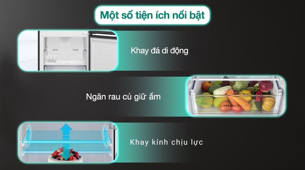 Tủ lạnh Aqua Inverter 260 lít AQR-B310MA(FB)