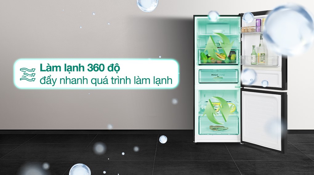 Tủ lạnh Aqua Inverter 260 lít AQR-B310MA(FB)