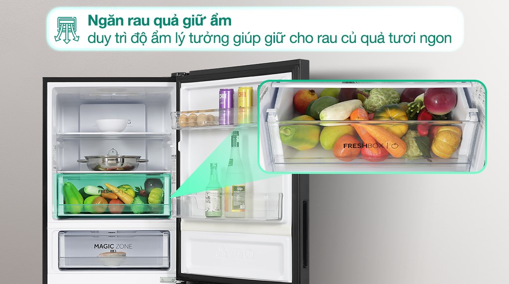 Tủ lạnh Aqua Inverter 260 lít AQR-B310MA(FB)