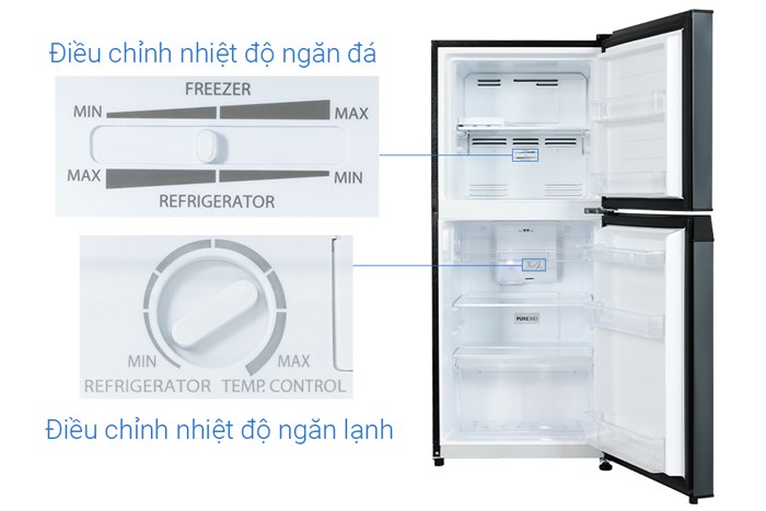 Tủ lạnh Toshiba Inverter 180 lít GR-RT234WE-PMV(52) Màu Xám