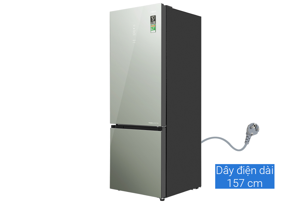 Tủ lạnh Aqua Inverter 292 lít AQR-B350MA(GM) Màu Màu gương soi