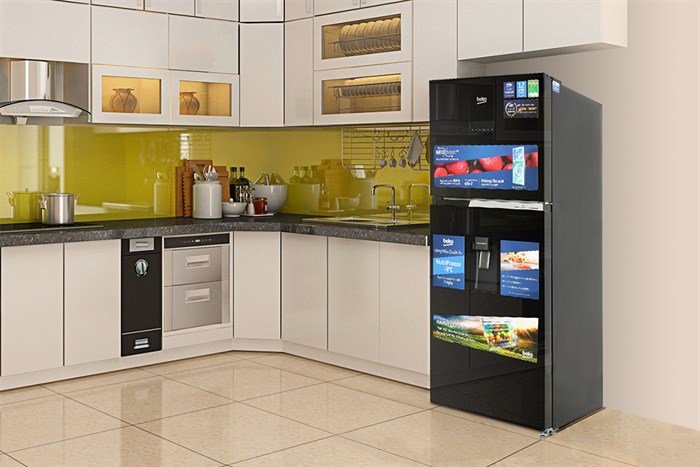 Tủ lạnh Beko Inverter 340 lít RDNT371E50VZDHFSU Màu Đen